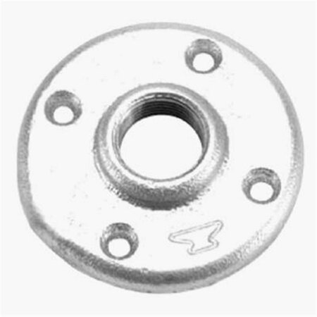 HOMECARE PRODUCTS 8700164307 .75 in. Malleable Iron Pipe Fitting Galvanized Floor Flange HO3847259